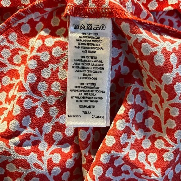 French Connection Elao Evening Dew Romper Playsuit Shanghai Red Multicolor - Picture 10 of 12